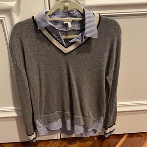 Joie collared layered sweater